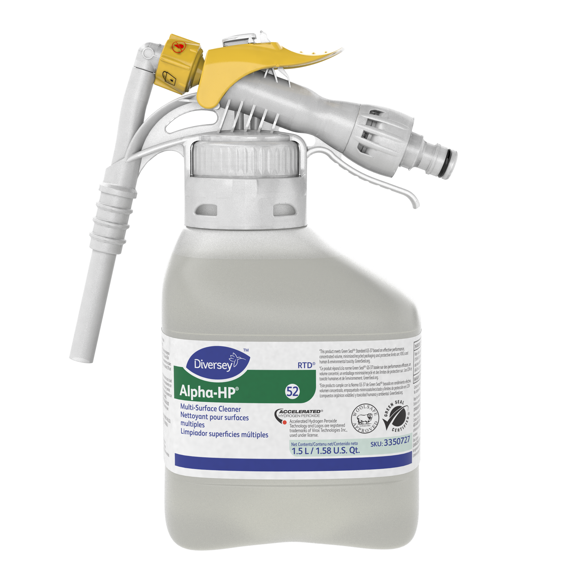 Alpha-HP® Multi-Surface Cleaner, 1.5 L, RTD, 2/CT